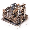 thumbnail image 1 of Kit de maqueta de puerto espacial RoWood Electric Marble Run con rompecabezas 3D, 1 of 7