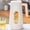 White, variant on 0.68Gal Heat Resistant Glass Water Pitcher with Wooden Handle, Cold Brew Pitcher with Sealed Lid & Visible Window for Iced Tea, Lemonade, Fruit Water, Home Kitchen Use