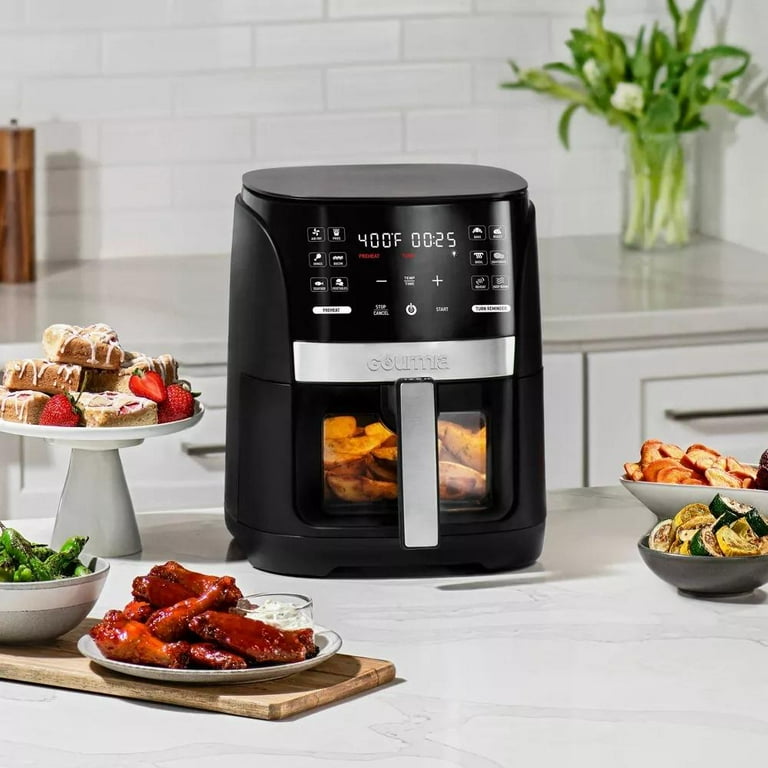 Gourmia 2qt Digital Air Fryer With 10 Presets & Guided Cooking 