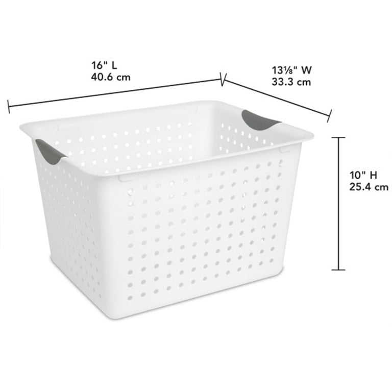 Sterilite 12-Pack Deep Nesting Storage Baskets, Clear photo 4