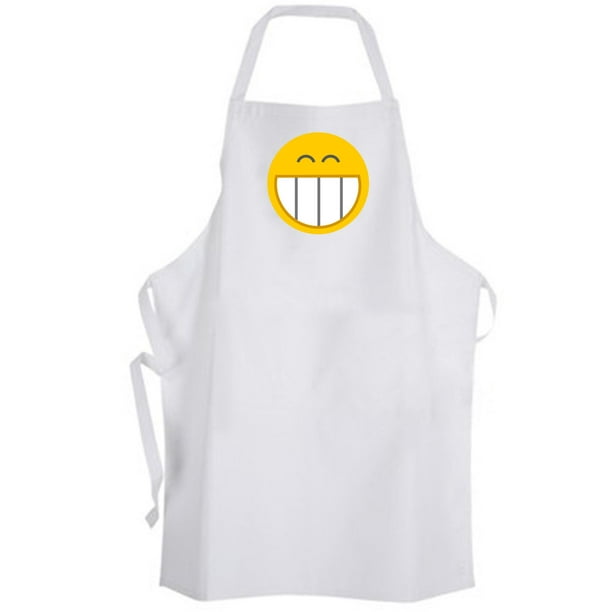 Aprons365 Super Big Smiley Face Apron Yellow Emoji Emoticon Happy