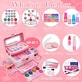 thumbnail image 2 of Kit de maquillaje Aimidola Kids para niñas de 4 a 10 años, 63 unidades, 2 of 6