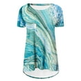 thumbnail image 5 of Women Short Sleeve Trendy Lining Christmas gift Fashion Sets Leisure Printed Loose Durable Thin section Loose Fitting Short Sleeve Green Sexy Lining Size XL, 5 of 5