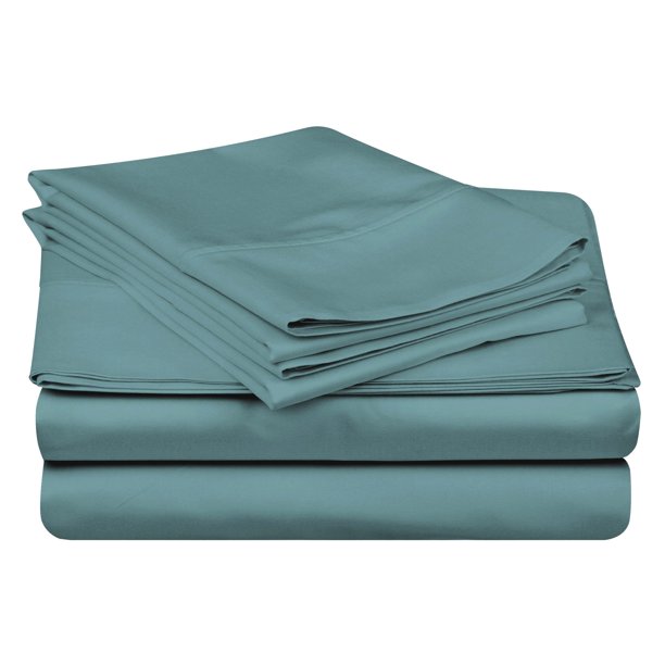 100 Egyptian Cotton Sheet Set, 400Thread Count, Deep Pockets Teal