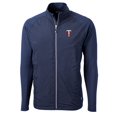 thumbnail image 2 of Men's Cutter & Buck  Navy Minnesota Twins Big & Tall Adapt Eco Knit Hybrid Recycled Full-Zip Jacket, 2 of 3