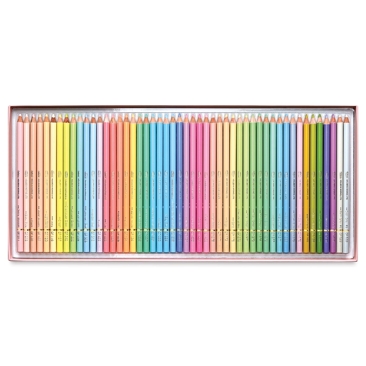 Holbein Artists' Colored Pencils - Set of 50, Cardboard Box