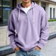 thumbnail image 1 of MHFRRA Sudadera con Capucha y Cremallera de Un Cuarto de Manga Larga con Bolsillo Frontal Tipo Cangurera para Uso Deportivo Informal Al Aire Libre, Tela Ligera y Cómoda Púrpura, 1 of 4