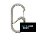 thumbnail image 3 of Nite Ize G-Series Dual Chamber Carabiner - Heavy-Duty Key Organizer Carabiner Clip - Dual Chamber Carabiner with Wire Gate Closure - Stainless Steel, Size 1 (4 Pack), 3 of 8