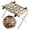 Khaki, variant on Dog Grooming Hammock Stand, Foldable Freestanding Pet Bathing and Nail Trimming Station with Fabric Sling for Small & Medium Dogs and Cats Up to 44 lb