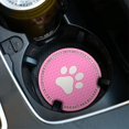 thumbnail image 4 of 2pcs Universal Car Cup Coaster,2.75 Inch Dog Paw Car Cup Holder Insert Mat Pad Set (b-2-v), 4 of 4