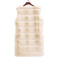thumbnail image 4 of BLTIBY Women's Faux Fur Jacket Sherpa Fleece Sleeveless Cardigan Casual Jackets Open Front Warm Fluffy Coat Comfortable Outwear Beige L, 4 of 6
