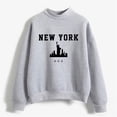 thumbnail image 4 of toraway Womens Sweatshirt Zip up Autumn Winter O Neck Solid Color Printed Long Sleeve Pullover Sweatshirt S, 4 of 4