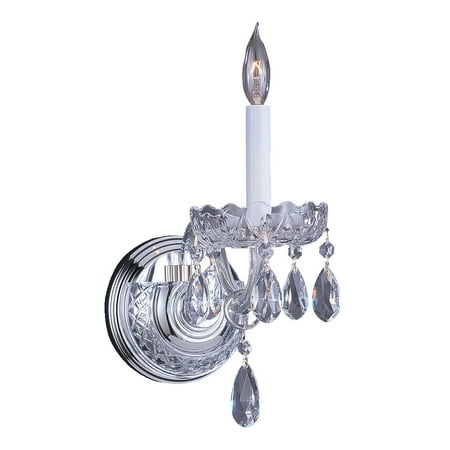 

Crystorama Lighting Group 1031-Ch-Cl Traditional Crystal 1 Light 9 High Wall Sconce -