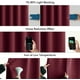 thumbnail image 5 of Cortinas navideñas Miulee, opacas, color rojo vino, 260 x 260 cm, 2 paneles, 5 of 9