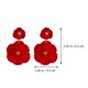 thumbnail image 3 of 1 par de hermosos pendientes decorativos con forma de flor, joyería de moda, 3 of 4