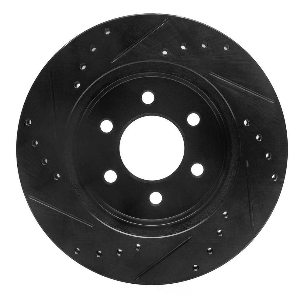 Dynamic Friction Company 633-40084R DFC Brake Rotor - Drilled And Slotted - Black