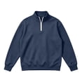 thumbnail image 4 of Aezemi Quarter Zip Sweatshirt for Men Pullover No Hood Long Sleeve Casual Soft Mock Neck Sweatshirt Fall Winter Workout Sports Outerwear Top L, 4 of 7