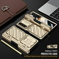 thumbnail image 2 of for Samsung Galaxy Z Fold 5 4 5G Case Built-in Screen Protector & Kickstand,Full Hinge & Camera Protection with S Pen & Holder,Heavy Duty Shockproof Fold5 Luxury Cases Cover (Gold,Z Fold 4), 2 of 16