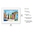 thumbnail image 2 of Surf Shack - Surfboard Art - From an Original Color Painting by Scott Westmoreland - Fine Art Rolled Canvas Print 11in x 14in, 2 of 4