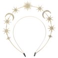 thumbnail image 1 of Estrella y luna corona diosa corona diadema doble capa tocado boda nupcial corona, 1 of 4