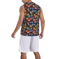 thumbnail image 5 of Rocae Colorful Pineapples1 for Men's Basketball Jersey Lightweight and Breathable Athletic Tank Top,Quick-Drying Sports Jersey 3X-Large, 5 of 9