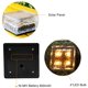 thumbnail image 4 of 4 piezas de luz solar de ladrillo, luz de camino solar de cubo de hielo de vidrio esmerilado 4 LED, paisaje de luces enterradas en el suelo para patio de jardín Xemadio LRWJ576-1, 4 of 7