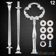 thumbnail image 2 of Walbest Multi-Style Cake Stand Fittings Hardware Fittings Cake Tray Holder 2 or 3 Tiers Cake Stand Mold Crown, for Resin Crafts DIY Making Cupcake Serving Stand Decoration, 1set, 2 of 7