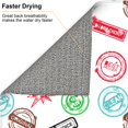 thumbnail image 4 of Dish Drying Mat, hilarious Postmark Pattern Highly Absorbent Drying Matt Kitchen Counter, Dish Mat Drying Pad Dishes Drainer Mats for Kitchen Counter or Sink, 16 x 18 inch, 4 of 6