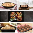 thumbnail image 4 of Bakeware Sets, Baking Pans Set, Nonstick Oven Pan for Kitchen with Wider Grips, 9 Pieces Including Rack, Cookie Sheet, Cake Pans, Loaf Pan, Muffin Pan, Pizza Pan ,Silicone Whisk Scraper Clamps, 4 of 8