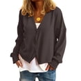 thumbnail image 6 of Yokua Womens Button Up Cardigan Knit Fabric Simple Design Long Sleeve Sweater Jacket, 6 of 8