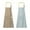 E, variant on 2 Pack Cotton Linen Apron for Kitchen & Work | Sleeveless Smock with Large Pocket | Stain Resistant PVC Work Clothes for Cooking, Painting, BBQ, and Restaurant Use