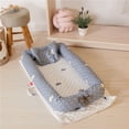 thumbnail image 2 of Cama portátil para bebé en la cama de bebé extraíble y lavable., 2 of 8