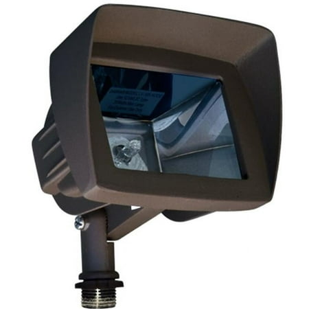 Dabmar Lighting Cast Aluminum Directional Area Flood Light with Hood- Bronze