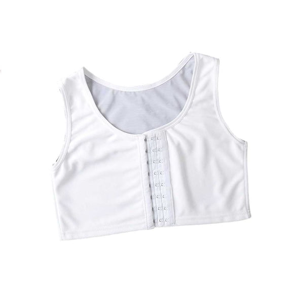 Sonducket Chaleco moldeador de senos, camiseta sin mangas estirable, ropa interior elástica, corsé reforzado con vendaje reforzado, ropa para Prendas para la parte del cuerpo Blanco XXL