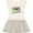 Natural with Stripes, variant on Inktastic Fight Lymphoma Lime Ribbon Girls Toddler Dress
