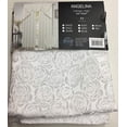 thumbnail image 2 of Luxury Home Textile Modern White Damask Rod Pocket Curtain Sets, 54 x 84 in (7 Panels), 2 of 3