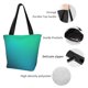 thumbnail image 4 of Fotbe Green Turquoise Teal Bolsa de Playa con Estampado, Bolsa de Hombro, Bolsa de Mano Espaciosa, Bolsa de Viaje Ligera, Bolsa de Compras Versátil, 4 of 6