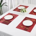 thumbnail image 7 of Unique Bargains Set of 8 Placemats for Kitchen Table Decor Red, 7 of 7