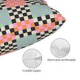 thumbnail image 5 of Salouo Colorful Checkered Pattern Pillow Cases,1PC Pillow Covers with Envelope Closure Decorative Pillow Case for Bed Couch,Pillows Not Included-14"x20", 5 of 6