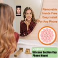 thumbnail image 4 of Double Sided Strength Adsorption Silicon Suction Cup Phone Case Holder for iPhone Android  Hands-Free Mirror Shower Phone Mount, 4 of 7
