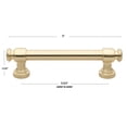 thumbnail image 4 of GlideRite 3-3/4 in. (96mm) Center-Center Smooth Cabinet Bar Pull, Champagne Gold - 4787-96-CHPG, 10 Pack, 4 of 4