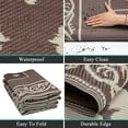 thumbnail image 5 of Findosom 8'x10' Brown Outdoor Rug Reversible Outdoor Mat RV Outdoor Rug Plastic Straw Area Rug Mat Camping Rugs Waterproof Floor Mat and Rug for RV,Patio,Backyard,Deck,Picnic,Beach,Trailer, 5 of 8