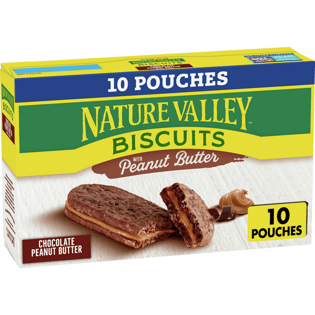 Nature Valley Chocolate Biscuits with Peanut Butter, 10 ct, 13.5 oz