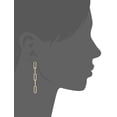 thumbnail image 7 of Au Naturale 14k Yellow Gold Paper Clip Chain Dangle Earrings (1.6 inches long), 7 of 7