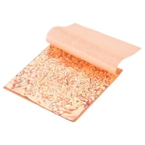 Uxcell 50 Pcs Gold Leaf Sheets 5.5" x 5.5" Imitation Gold Foil Sheets with Pattern for Crafts,Picture Frames,Nails and DIY Arts Decoration,Gray Stripes