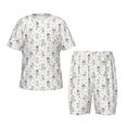 thumbnail image 1 of Fotbe Dancing Dogs Pijama Estampada de 2 Piezas para Niños – Ropa de Dormir de Manga Corta Cómoda para Niños y Niñas, Camiseta y Shorts de Algodón-Large, 1 of 6