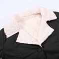 thumbnail image 4 of Long Sleeve Plus Warm Solid Color Padded Jacket Woman Women's 3x Winter Coats plus Size Women Wool Coats Long Womens Coat Oversized Coats plus Size Winter Coats for Women 2x Vest plus Size Women Long, 4 of 5