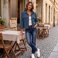 thumbnail image 6 of Jacket Women Fall Barn Cropped Corduroy Jacket Y2K Button Down Shacket S, 6 of 6