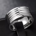 thumbnail image 2 of 10mm Silver Male Band 316L Stainless Steel Men's Party Ring Size 7/8/9/10/11/12, 2 of 4
