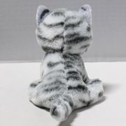 Ty Beanie Baby - Millie the Grey Tabby Cat – Glitter Eyes - Stuffed Animal